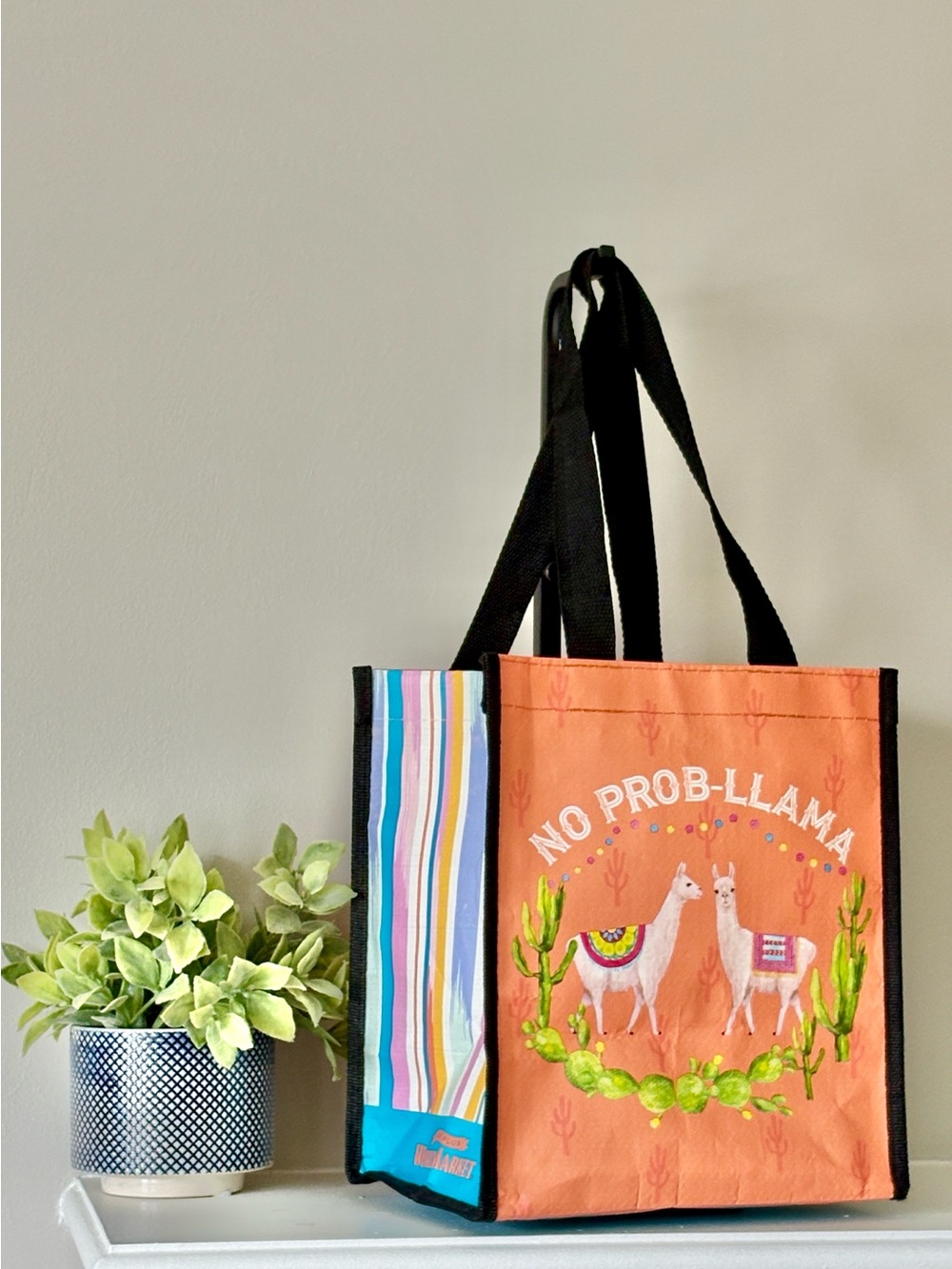 🦙NO PROB- LLAMA🦙  Reusable Tote Bag